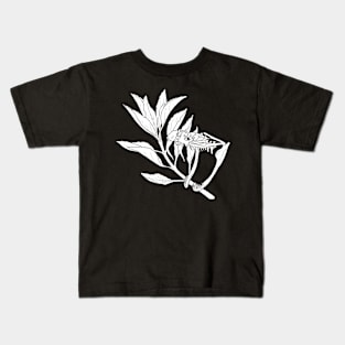 Rattlesnake Skull with White Sage Kids T-Shirt